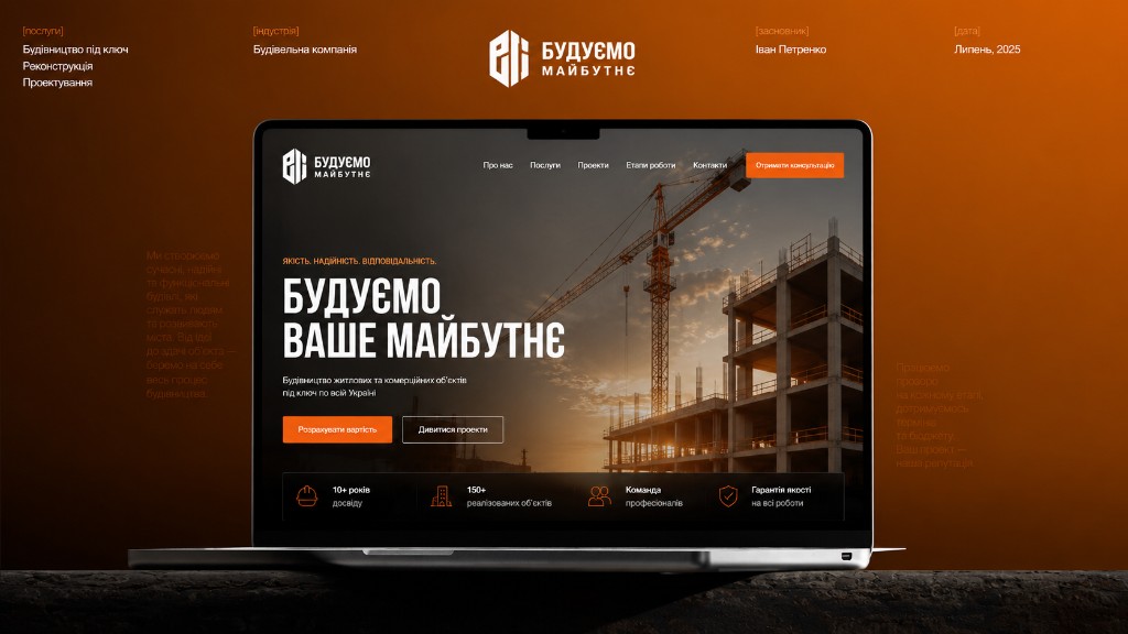 Перший екран Будуємо Майбутнє